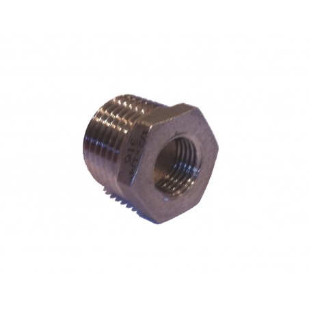 1/2" x 1/4" BSP Reducing Bush Stainless Steel SS316-- Stainless Steel Fittings