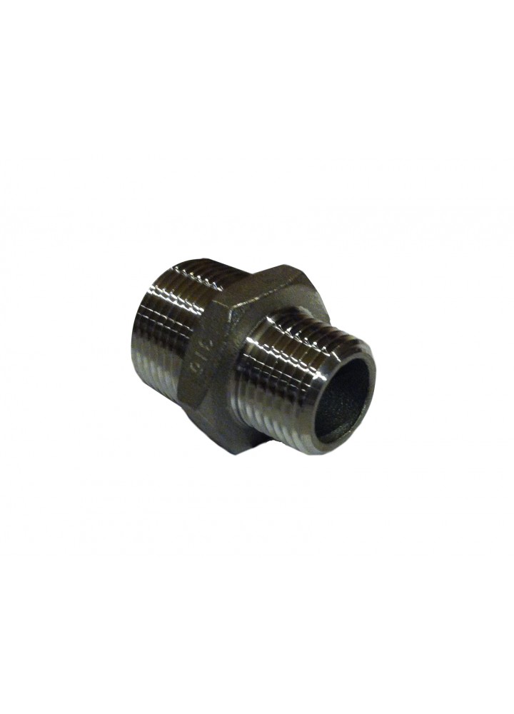 3/4" to 1/2" BSP Reducing Nipple Stainless Steel SS316-- Stainless Steel Fittings