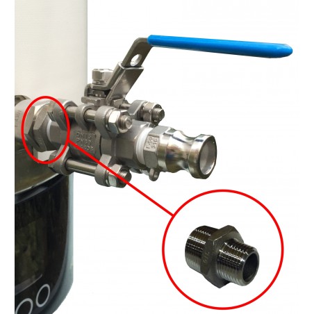 3/4" to 1/2" BSP Reducing Nipple Stainless Steel SS316-- Stainless Steel Fittings