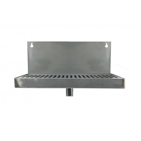 12" x 5" Stainless Steel Drip Tray with Drain