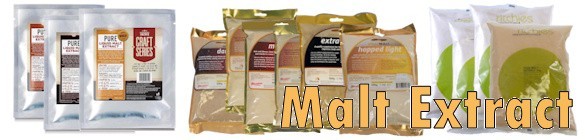 Complete selection of Liquid Malt Extract (LME) and Dry Malt Extract (DME)